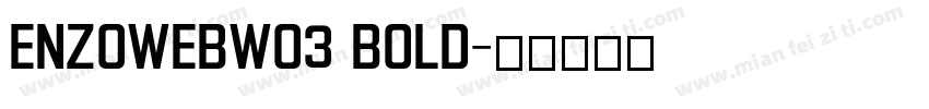 EnzoWebw03 Bold字体转换